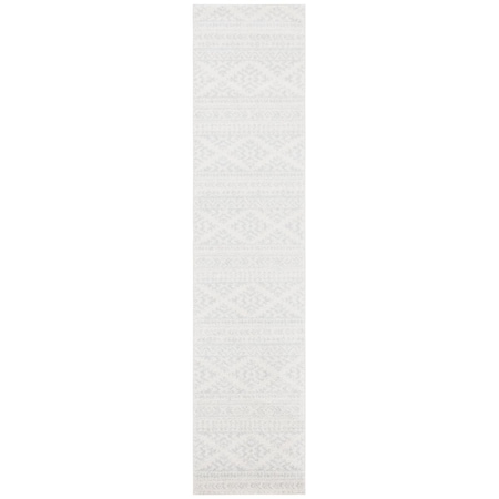 Safavieh 2 x 7 ft. Tulum Rectangle Contemporary Vintage Rug - Ivory & Light Grey TUL272G-27